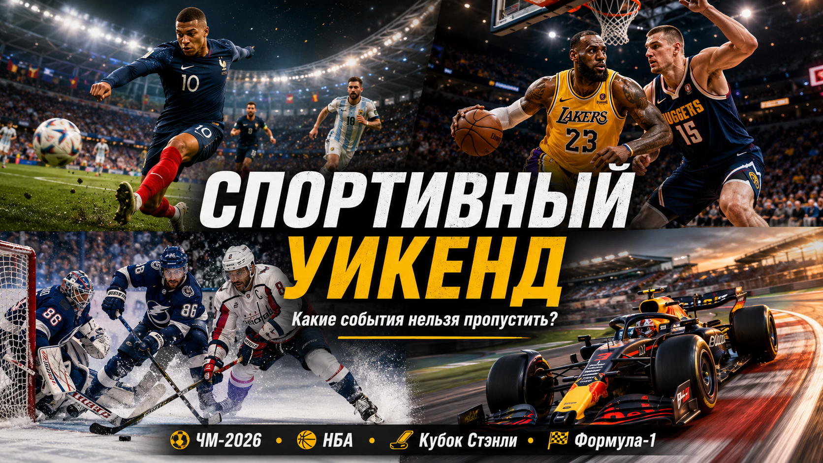 Спортивный уикенд без права на паузу: какие события нельзя пропустить