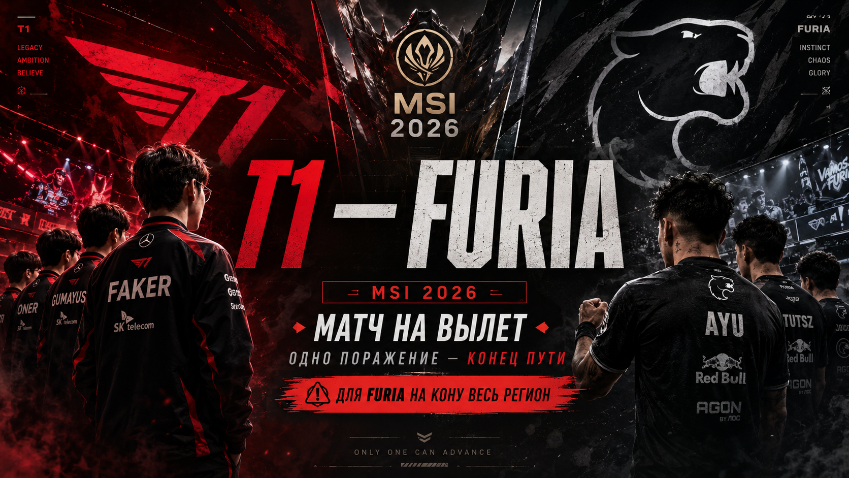 T1 против FURIA: матч MSI, где одно поражение может выбить из гонки целый регион