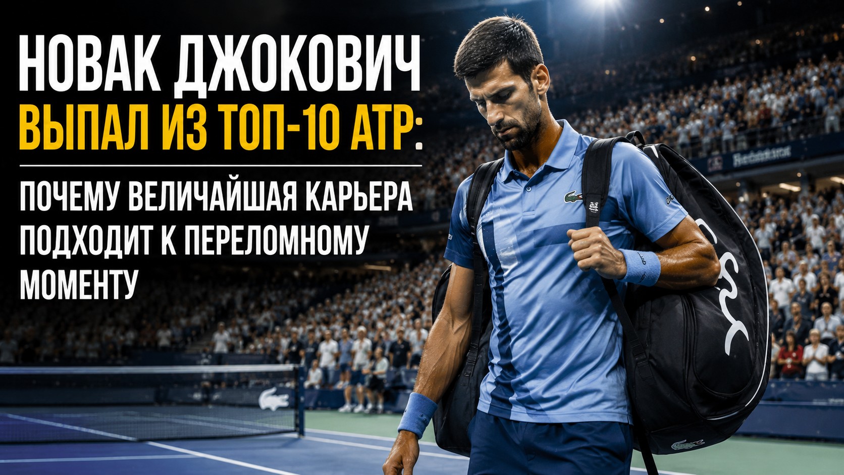 Новак Джокович выпал из топ-10 ATP: почему величайшая карьера подходит к переломному моменту